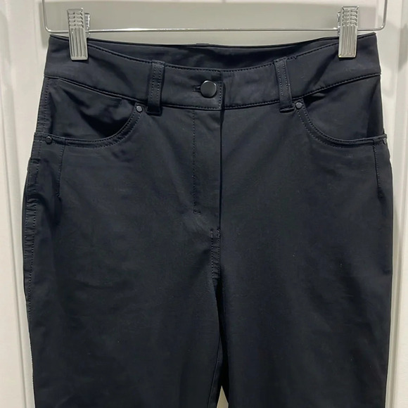 Lululemon City Sleek Slim-Fit 5 Pocket High-Rise Pant in Black Sz 4 - Picture 3 of 10